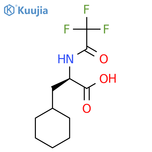 (2R)-3-cyclohexyl-2-(trifluoroacetamido)propanoic acid structure