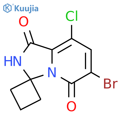 6'-bromo-8'-chloro-1'H-spiro[cyclobutane-1,3'-imidazo[1,5-a]pyridine]-1',5'(2'H)-dione structure