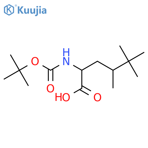 2-{[(Tert-butoxy)carbonyl]amino}-4,5,5-trimethylhexanoic acid structure