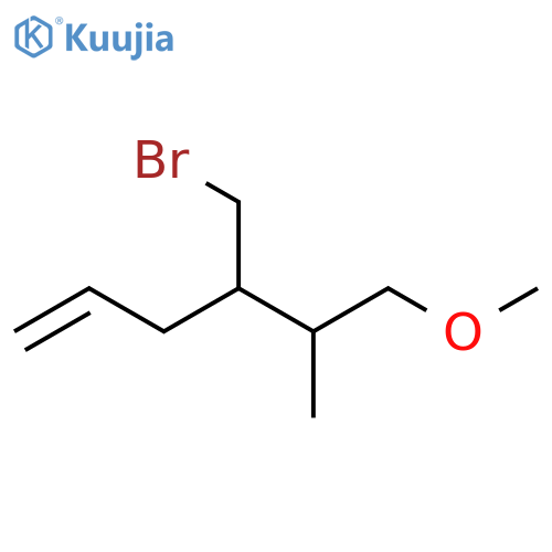 1-Hexene, 4-(bromomethyl)-6-methoxy-5-methyl- structure