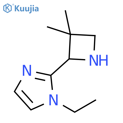 1H-Imidazole, 2-(3,3-dimethyl-2-azetidinyl)-1-ethyl- structure
