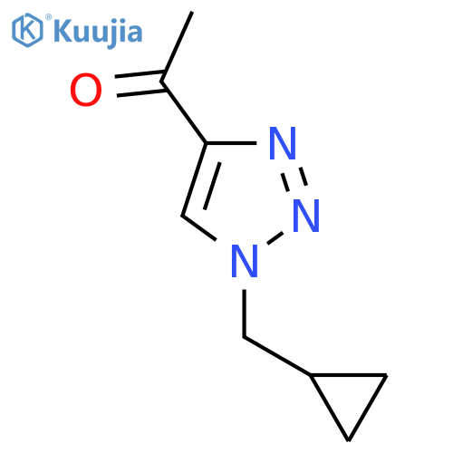 1-[1-(cyclopropylmethyl)-1H-1,2,3-triazol-4-yl]ethan-1-one structure