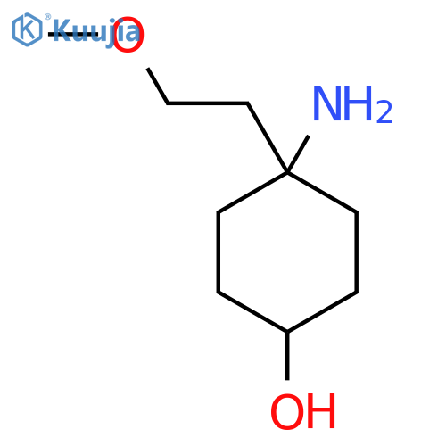 4-Amino-4-(2-methoxyethyl)cyclohexan-1-ol structure