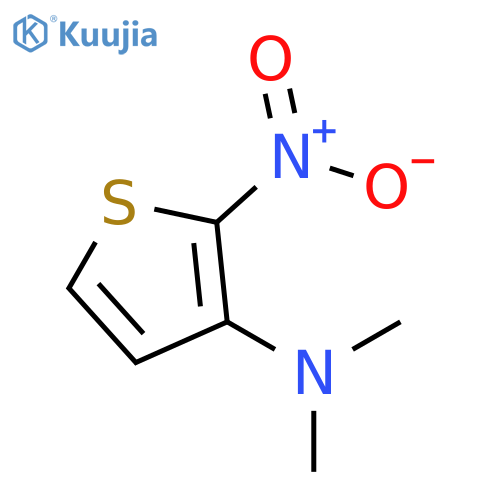 N,N-dimethyl-2-nitrothiophen-3-amine structure