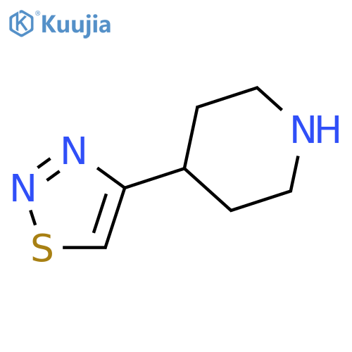 4-(4-Piperidyl)-1,2,3-thiadiazole structure