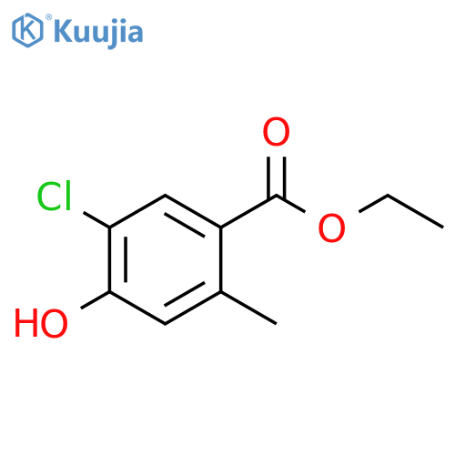 ethyl 5-chloro-4-hydroxy-2-methyl-benzoate structure