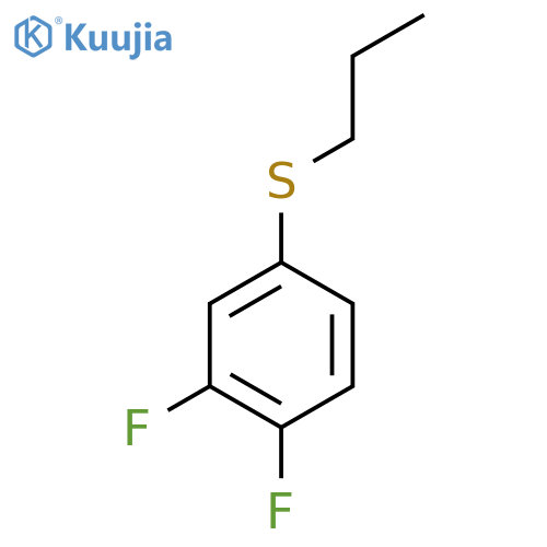 (3,4-Difluorophenyl)(propyl)sulfane structure
