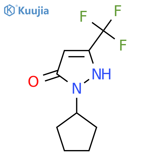 1-cyclopentyl-3-(trifluoromethyl)-1H-pyrazol-5-ol structure