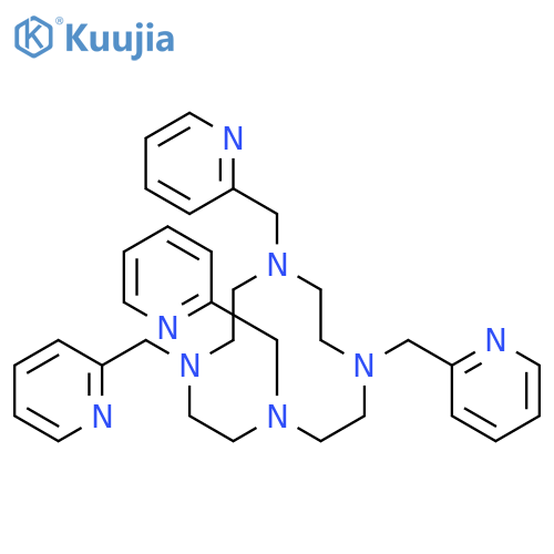 1,4,7,10-Tetraazacyclododecane, 1,4,7,10-tetrakis(2-pyridinylmethyl)- structure
