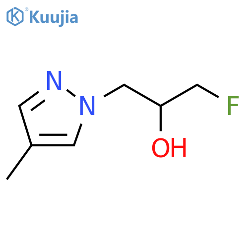 1H-Pyrazole-1-ethanol, α-(fluoromethyl)-4-methyl- structure