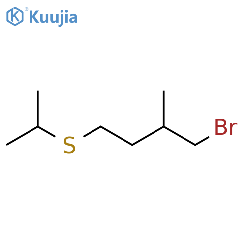 Butane, 1-bromo-2-methyl-4-[(1-methylethyl)thio]- structure