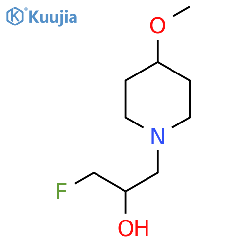 1-Fluoro-3-(4-methoxypiperidin-1-yl)propan-2-ol structure