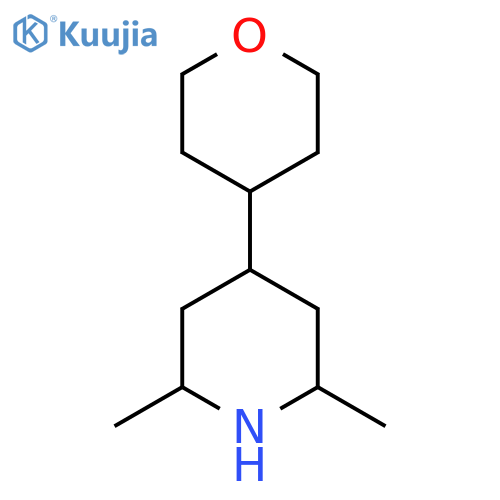 2,6-Dimethyl-4-(oxan-4-yl)piperidine structure