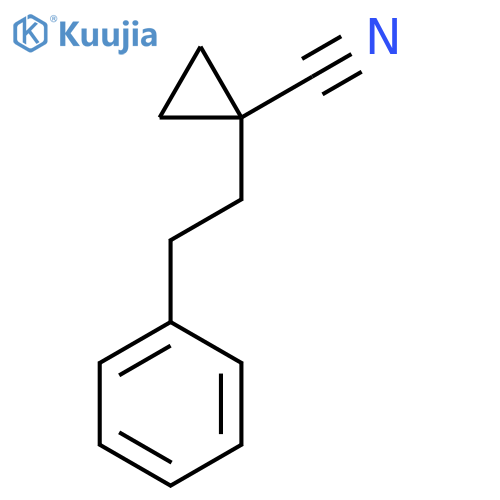 (1-Phenethyl)cyclopropanecarbonitrile structure