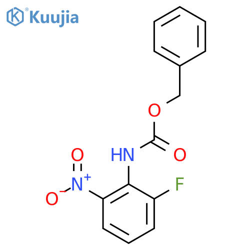 benzyl N-(2-fluoro-6-nitrophenyl)carbamate structure