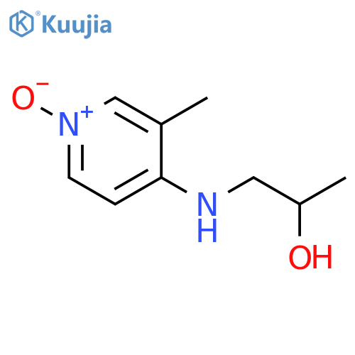 2-Propanol, 1-[(3-methyl-1-oxido-4-pyridinyl)amino]- structure