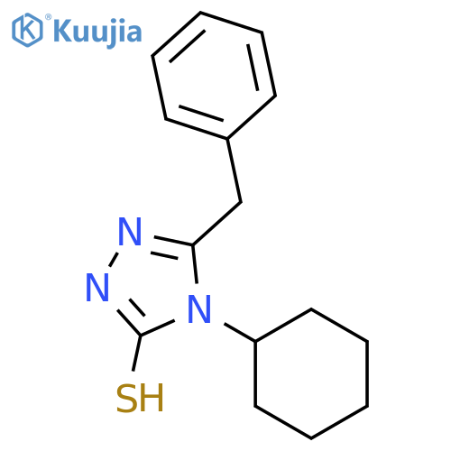 5-Benzyl-4-cyclohexyl-4H-1,2,4-triazole-3-thiol structure