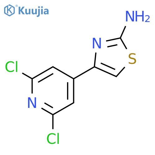 2-Thiazolamine, 4-(2,6-dichloro-4-pyridinyl)- structure