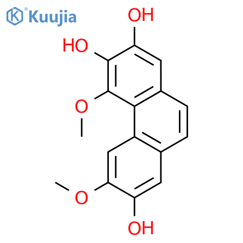 2,3,7-Phenanthrenetriol, 4,6-dimethoxy- structure