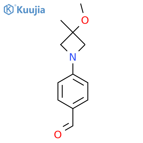 4-(3-Methoxy-3-methylazetidin-1-yl)benzaldehyde structure