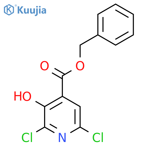 Benzyl 2,6-dichloro-3-hydroxyisonicotinate structure