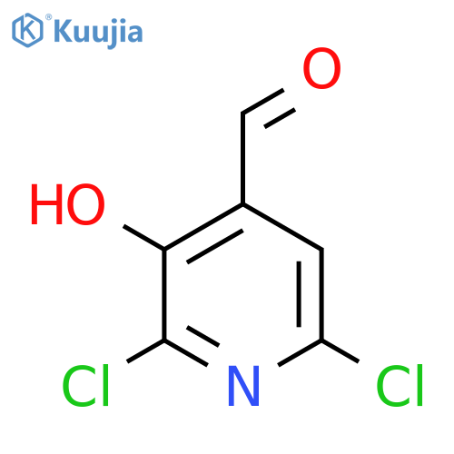 2,6-Dichloro-3-hydroxypyridine-4-carboxaldehyde structure