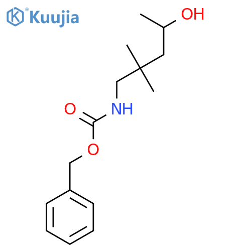 benzyl N-(4-hydroxy-2,2-dimethylpentyl)carbamate structure
