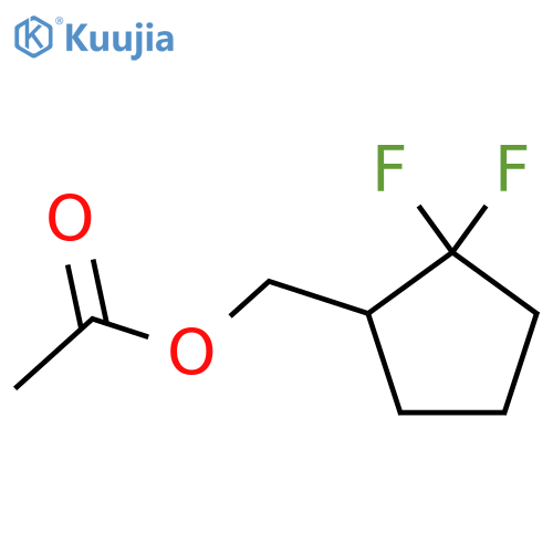 (2,2-Difluorocyclopentyl)methyl acetate structure