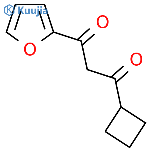 1-Cyclobutyl-3-(furan-2-yl)propane-1,3-dione structure