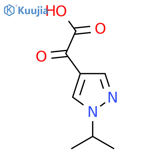 2-oxo-2-[1-(propan-2-yl)-1H-pyrazol-4-yl]acetic acid structure