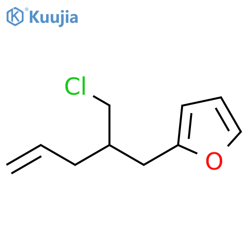 Furan, 2-[2-(chloromethyl)-4-penten-1-yl]- structure