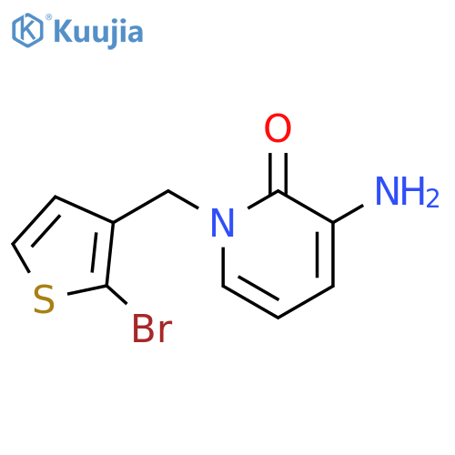 3-Amino-1-[(2-bromothiophen-3-yl)methyl]-1,2-dihydropyridin-2-one structure