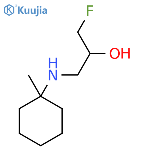 1-Fluoro-3-[(1-methylcyclohexyl)amino]propan-2-ol structure