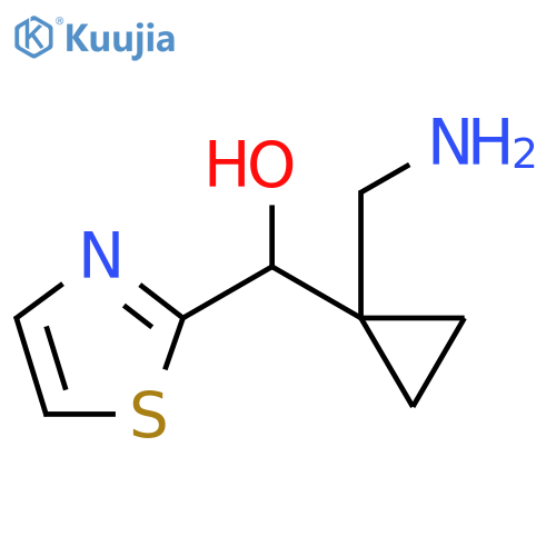 2-Thiazolemethanol, α-[1-(aminomethyl)cyclopropyl]- structure