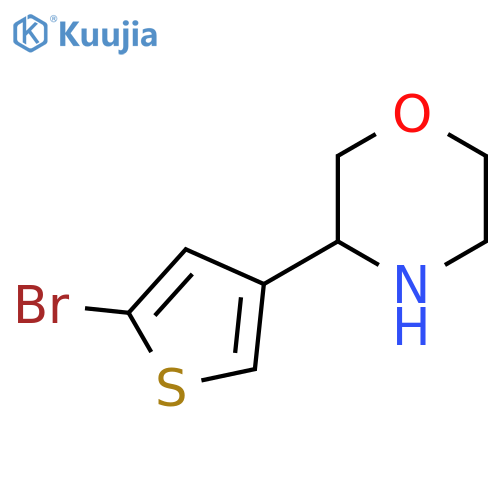 3-(5-Bromothiophen-3-yl)morpholine structure