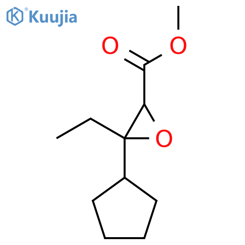 Methyl 3-cyclopentyl-3-ethyloxirane-2-carboxylate structure