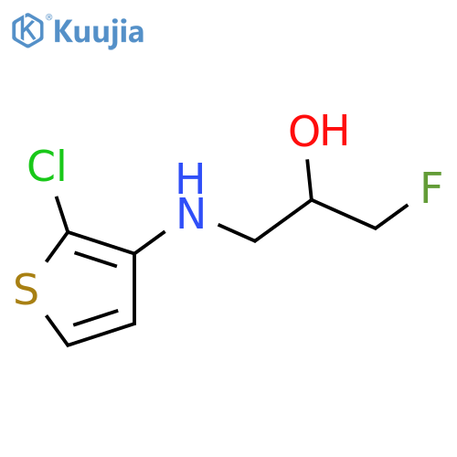 1-[(2-Chlorothiophen-3-yl)amino]-3-fluoropropan-2-ol structure