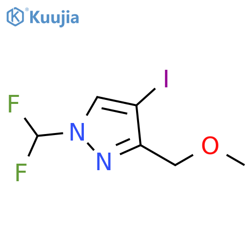 1-(difluoromethyl)-4-iodo-3-(methoxymethyl)-1H-pyrazole structure