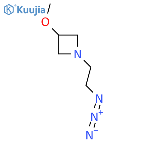 1-(2-Azidoethyl)-3-methoxyazetidine structure