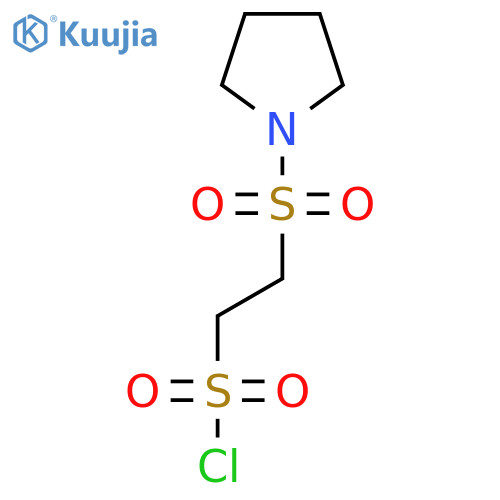 2-(Pyrrolidine-1-sulfonyl)ethane-1-sulfonyl chloride structure