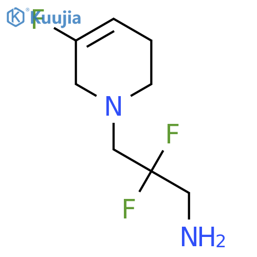 2,2-Difluoro-3-(5-fluoro-1,2,3,6-tetrahydropyridin-1-yl)propan-1-amine structure