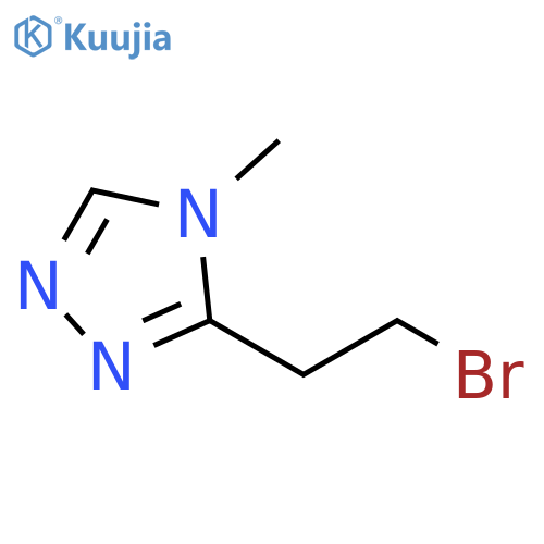 3-(2-Bromoethyl)-4-methyl-4H-1,2,4-triazole structure