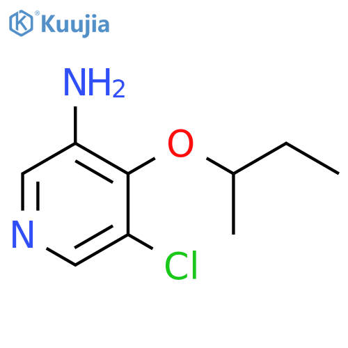 3-Pyridinamine, 5-chloro-4-(1-methylpropoxy)- structure