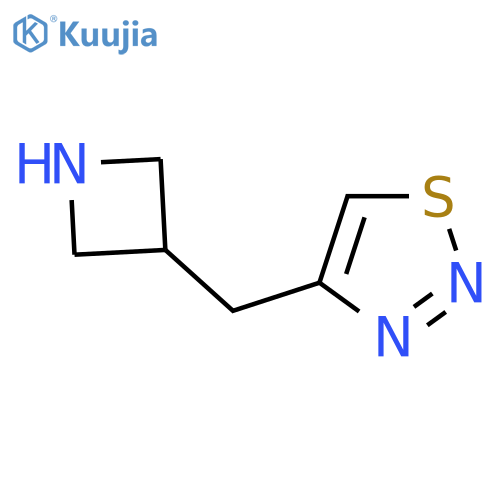 4-[(Azetidin-3-yl)methyl]-1,2,3-thiadiazole structure