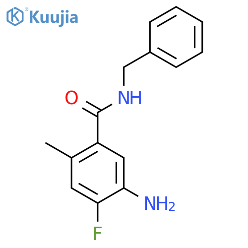 5-Amino-N-benzyl-4-fluoro-2-methylbenzamide structure