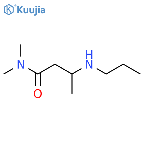 N,N-dimethyl-3-(propylamino)butanamide structure