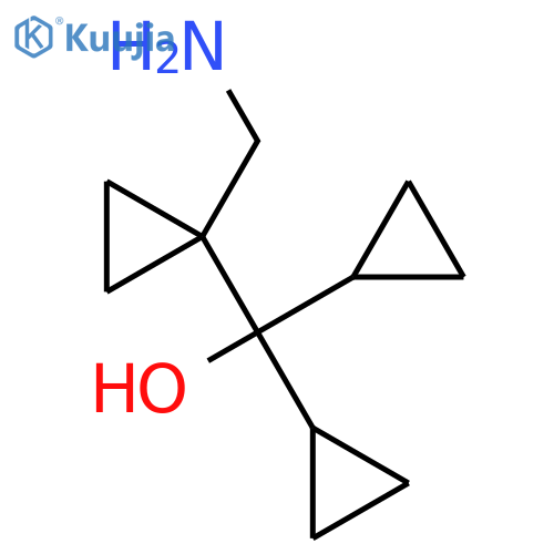 Cyclopropanemethanol, 1-(aminomethyl)-α,α-dicyclopropyl- structure