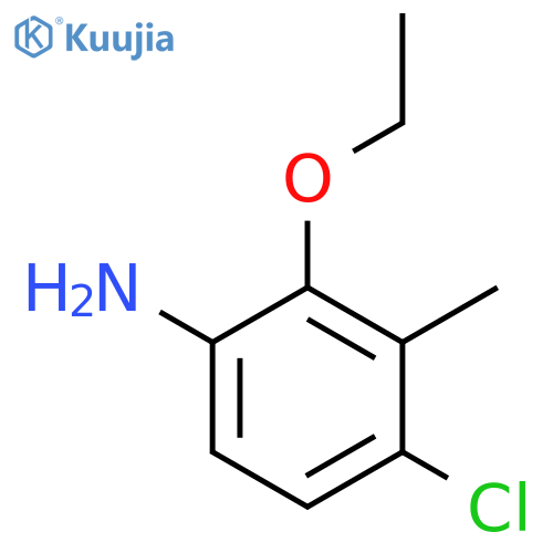 4-Chloro-2-ethoxy-3-methylaniline structure