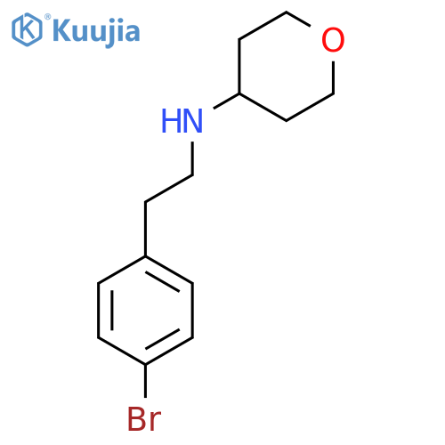 N-[2-(4-Bromophenyl)ethyl]oxan-4-amine structure