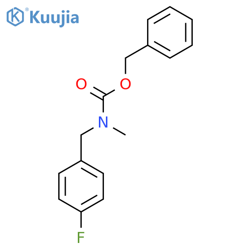 benzyl N-[(4-fluorophenyl)methyl]-N-methylcarbamate structure